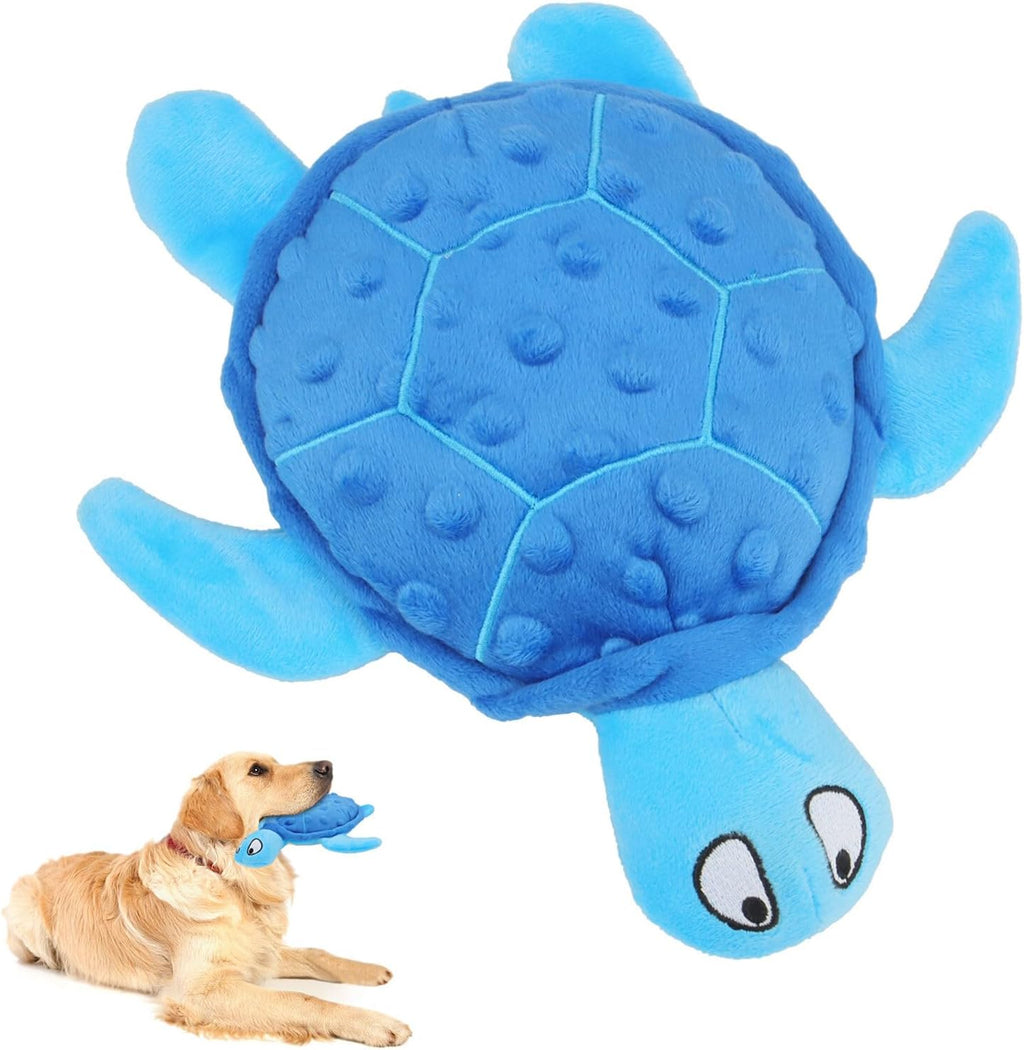 No-stuffing squeaky sea turtle dog toy