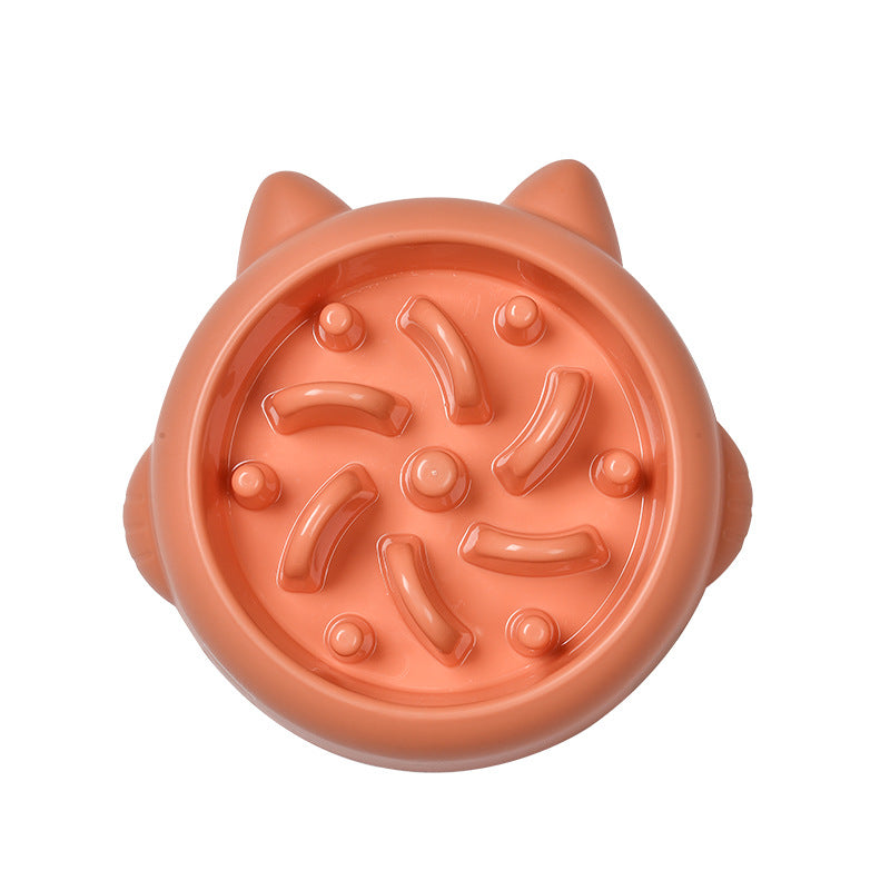 Anti-gulp maze slow feeder dog bowl