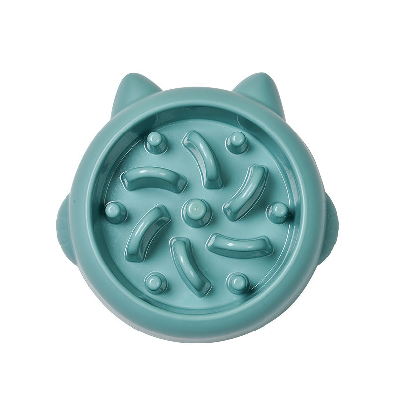 Anti-gulp maze slow feeder dog bowl
