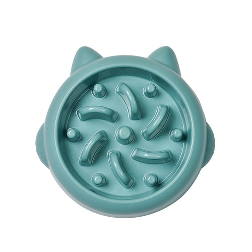 Anti-gulp maze slow feeder dog bowl