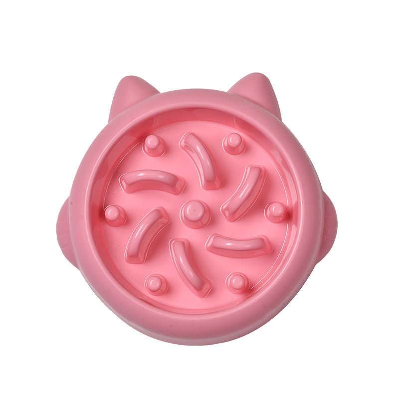 Anti-gulp maze slow feeder dog bowl