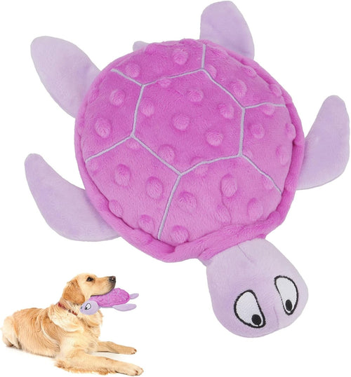 No-stuffing squeaky sea turtle dog toy